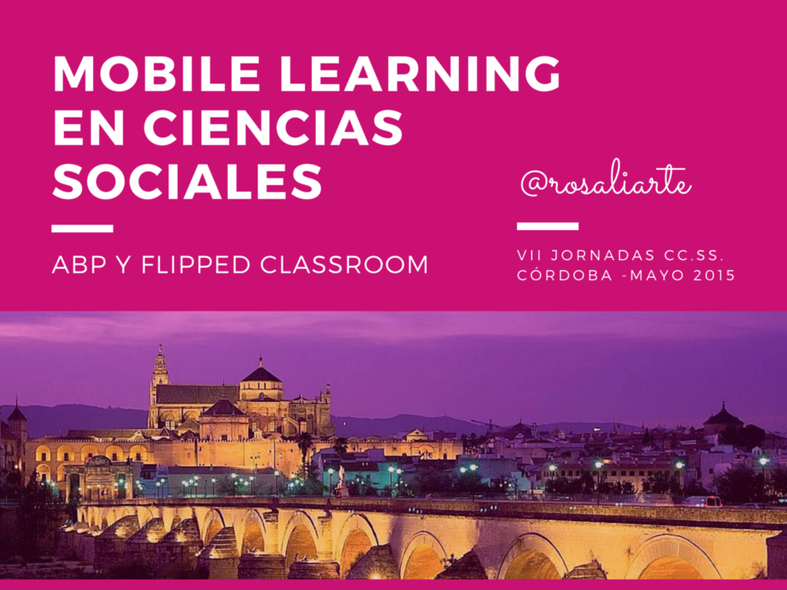Mobile Learning en Ciencias Sociales, Ponencia en Córdoba