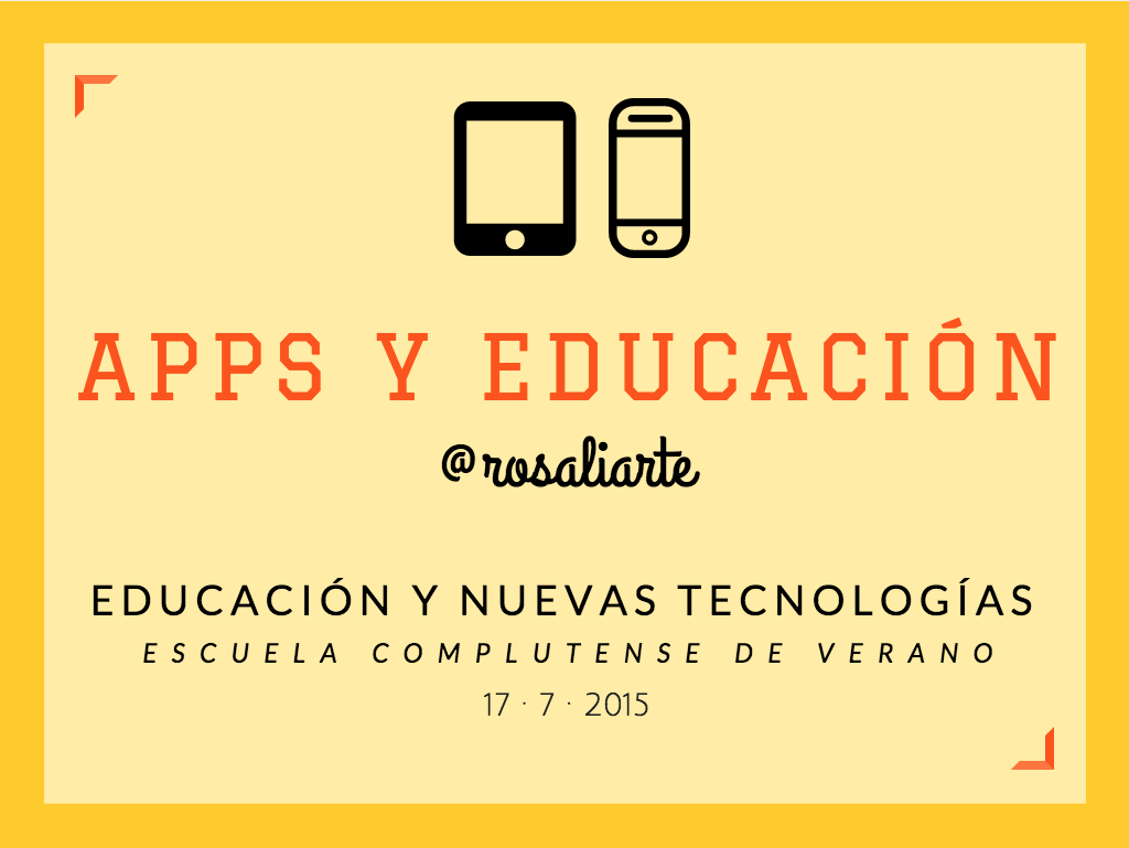 «Educación y Apps» en la Escuela de Verano de la Universidad Complutense