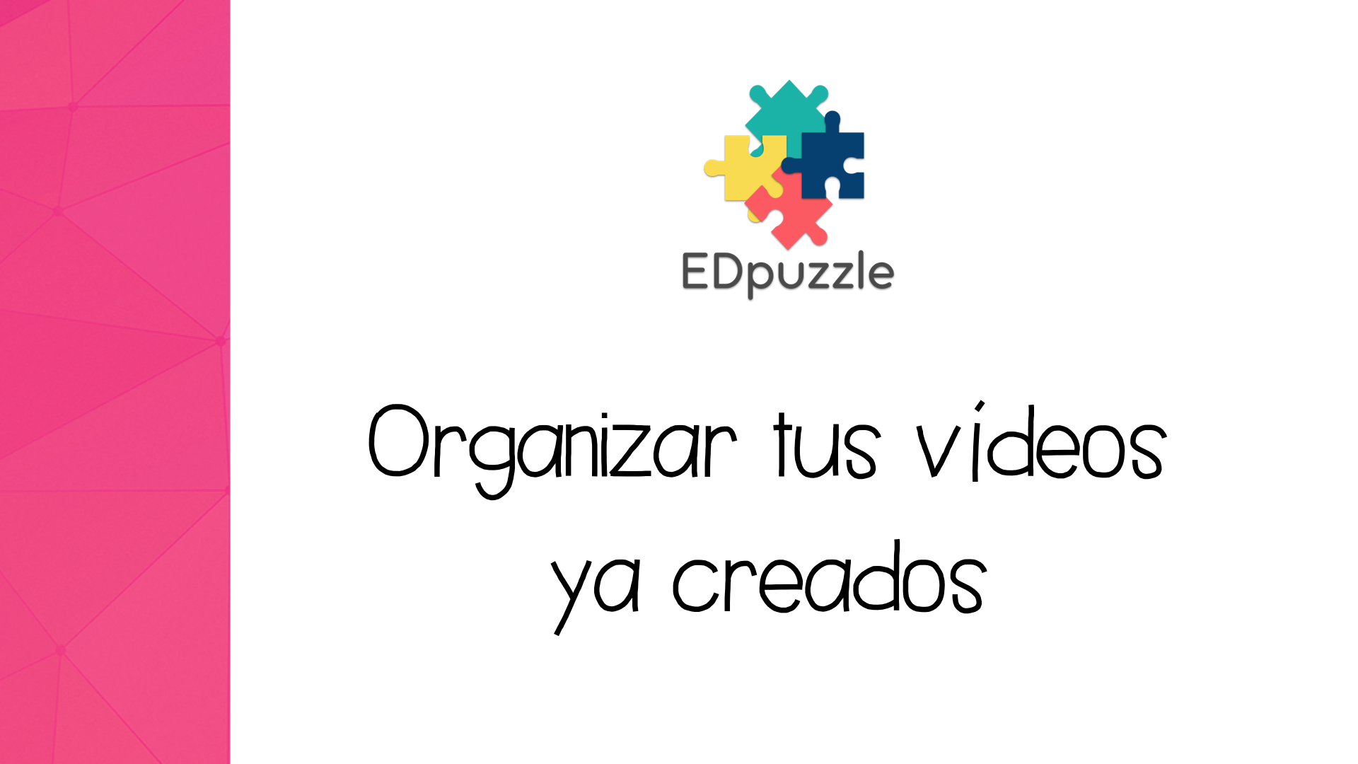 EdPuzzle: Cómo organizar tus vídeos por carpetas