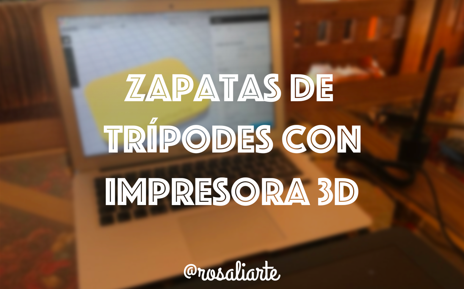 Zapata de trípodes con impresora 3D